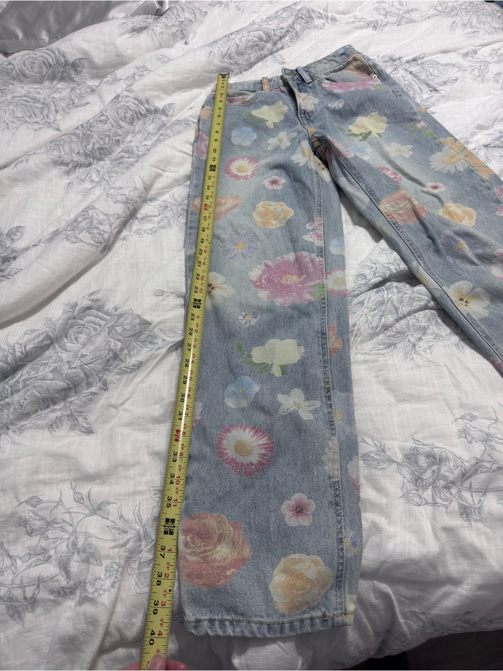 Wild Fable Floral Jeans Size 00 - Picture 3 of 10